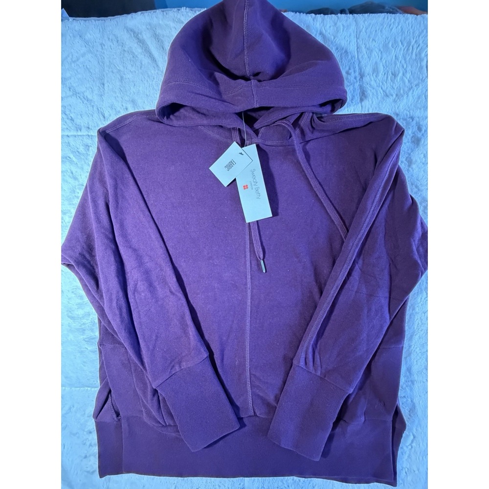 Sweaty Betty Hoodie Women Small Escape Luxe Italian Fleece Thumb Hole NWT